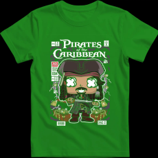 Createyou Jack Sparrow Pirates Of The Caribbean - Gyermek - Zöld - XS