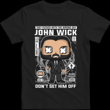 Createyou John Wick - Gyermek - Fekete - M gyerek póló