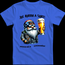 Createyou Jól bírom a sört - Férfi - Királykék - S