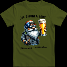 Createyou Jól bírom a sört - Férfi - Sötétzöld - 3XL