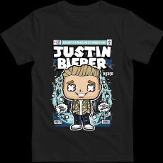 Createyou Justin Bieber - Férfi - Fekete - 2XL
