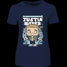 Createyou Justin Bieber - Női - Sötétkék - XL