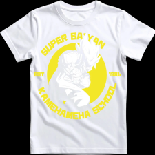 Createyou Kame Hame Ha - Férfi - Fehér - 3XL férfi póló