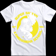 Createyou Kame Hame Ha - Férfi - Fehér - XL férfi póló