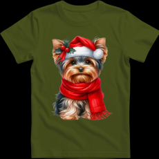 Createyou Karácsonyi Yorki - Férfi - Sötétzöld - S