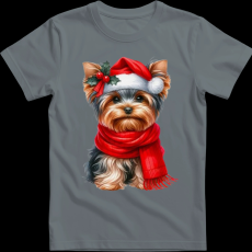 Createyou Karácsonyi Yorki - Férfi - Szürke - L