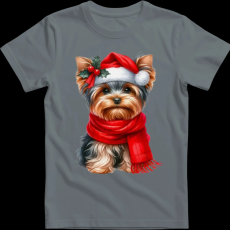 Createyou Karácsonyi Yorki - Férfi - Szürke - M