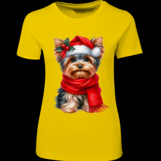 Createyou Karácsonyi Yorki - Női - Sárga - S