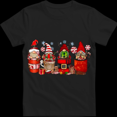 Createyou Kari manók bögrékben - Férfi - Fekete - 3XL