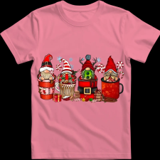 Createyou Kari manók bögrékben - Férfi - Pink - S férfi póló