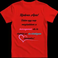 Createyou Kedves apa - Gyermek , Piros , S