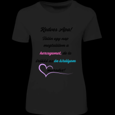 Createyou Kedves Apa! - Női - Fekete - XL