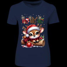 Createyou Kicsi szarvas HoHoHo - Női - Sötétkék - L