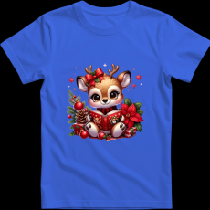 Createyou Kicsi szarvas olvas - Gyermek - Királykék - XS