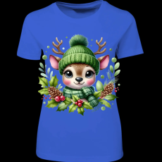 Createyou Kicsi szarvas zöldben - Női - Királykék - S