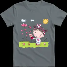 Createyou Kislány a réten - Gyermek , Szürke , XL