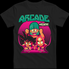 Createyou Krillin vs Goku - Férfi - Fekete - XL