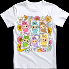 Createyou Labubu, 6 db - Férfi - Fehér - 2XL férfi póló