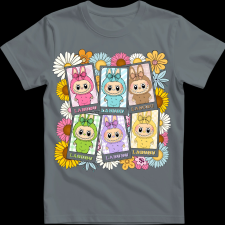 Createyou Labubu, 6 db - Férfi - Szürke - S férfi póló