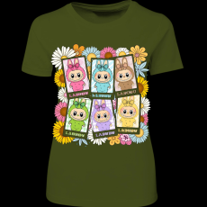 Createyou Labubu, 6 db - Női - Sötétzöld - L