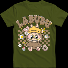 Createyou Labubu, barna - Gyermek - Sötétzöld - L