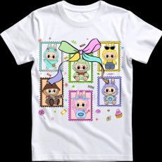 Createyou Labubu, bélyeg - Férfi - Fehér - 2XL