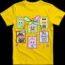 Createyou Labubu, bélyeg - Férfi - Sárga - M