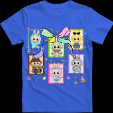 Createyou Labubu, bélyeg - Gyermek - Királykék - L