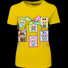 Createyou Labubu, bélyeg - Női - Sárga - L