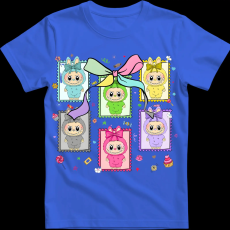 Createyou Labubu, bélyegek - Férfi - Királykék - 3XL