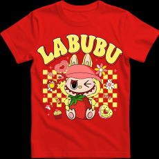 Createyou Labubu eperrel, sárga - Férfi - Piros - XL