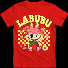 Createyou Labubu eperrel, sárga - Gyermek - Piros - L