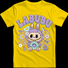 Createyou Labubu és a fánk, lila - Férfi - Sárga - L