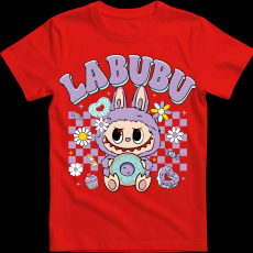 Createyou Labubu és a fánk, lila - Gyermek - Piros - L