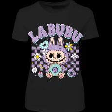 Createyou Labubu és a fánk, lila - Női - Fekete - XL