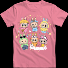 Createyou Labubu, hatan vannak - Férfi - Pink - 2XL