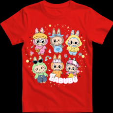 Createyou Labubu, hatan vannak - Férfi - Piros - L