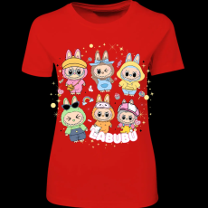 Createyou Labubu, hatan vannak - Női - Piros - M