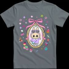 Createyou Labubu kép - Férfi - Szürke - 2XL férfi póló