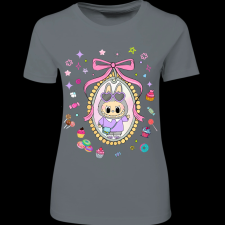 Createyou Labubu kép - Női - Szürke - 2XL női póló