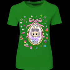 Createyou Labubu kép - Női - Zöld - L női póló