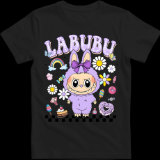 Createyou Labubu, lila - Férfi - Fekete - 3XL