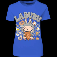 Createyou Labubu macival, szürke - Női - Királykék - 2XL női póló