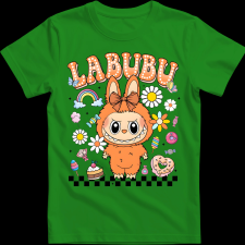 Createyou Labubu, narancssárga - Férfi - Zöld - S férfi póló
