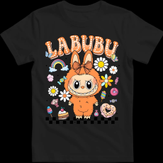 Createyou Labubu, narancssárga - Gyermek - Fekete - XL