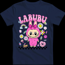 Createyou Labubu, pink - Férfi - Sötétkék - 3XL férfi póló