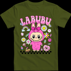 Createyou Labubu, pink - Férfi - Sötétzöld - XL