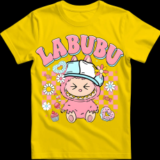 Createyou Labubu, rózsaszín - Férfi - Sárga - 3XL