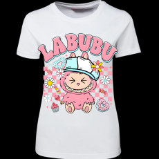 Createyou Labubu, rózsaszín - Női - Fehér - XL