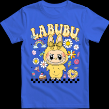 Createyou Labubu, sárgában - Férfi - Királykék - XL férfi póló